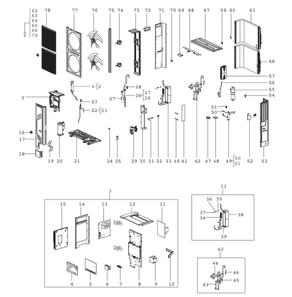 Exploded view Bosch Compress 2000 AWS (CS2000AWF 26 R-T): Totaaloverzicht 18