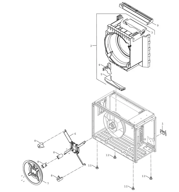 Exploded view Bosch Compress 5800i AW 4 OR-S: Behuizing epp