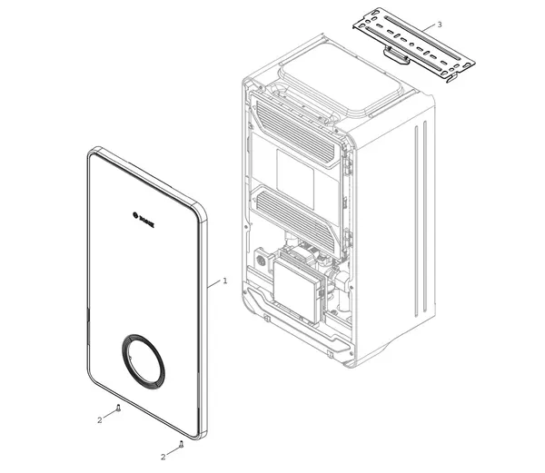 Exploded view Bosch Compress 5800i AW (CS5800iAW 12 E): Toestelmantel