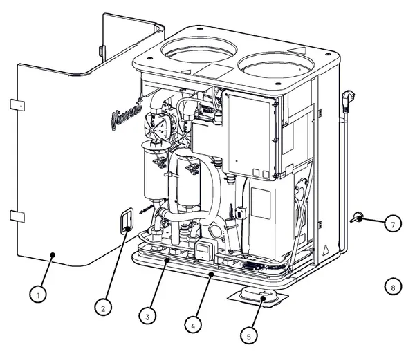 Exploded view Itho Daalderop Vincent Hybride (03-00863): Behuizing