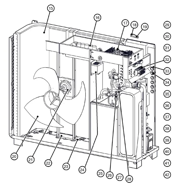 Exploded view Itho Daalderop Amber 120 (03-00765): Elektronica en sensoren