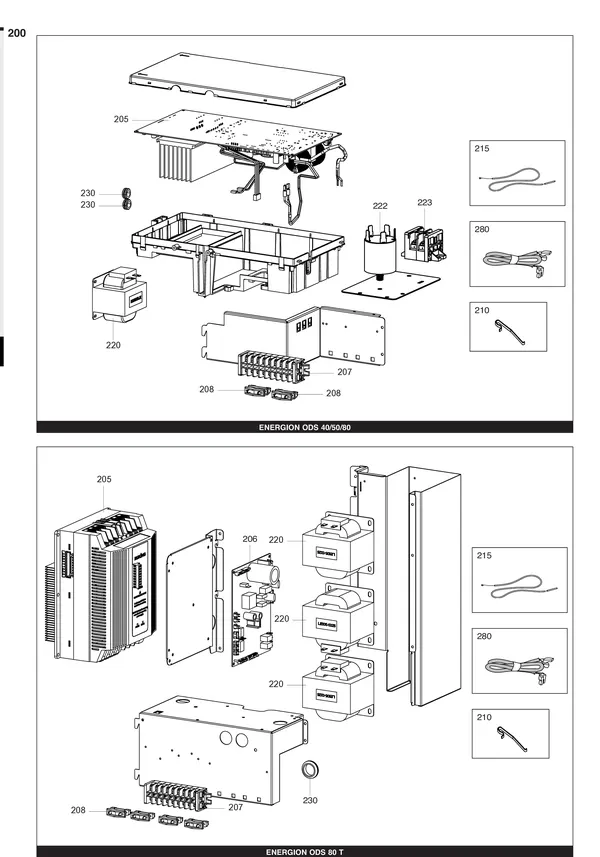 Exploded view Atag Energion ODS 40: Elektrische componenten