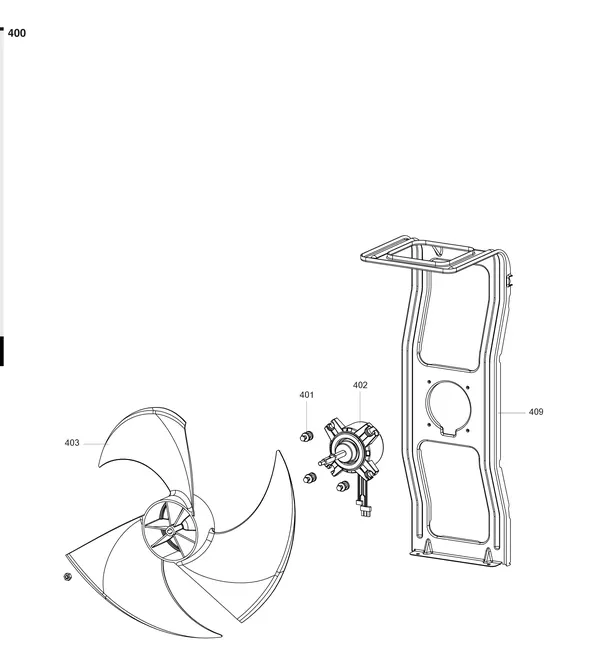 Exploded view Atag Energion ODS 80: Ventilator
