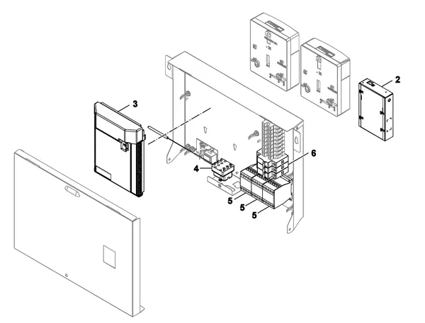 Exploded view Nefit (Bosch) IDU Split 2-6 T: Sturing