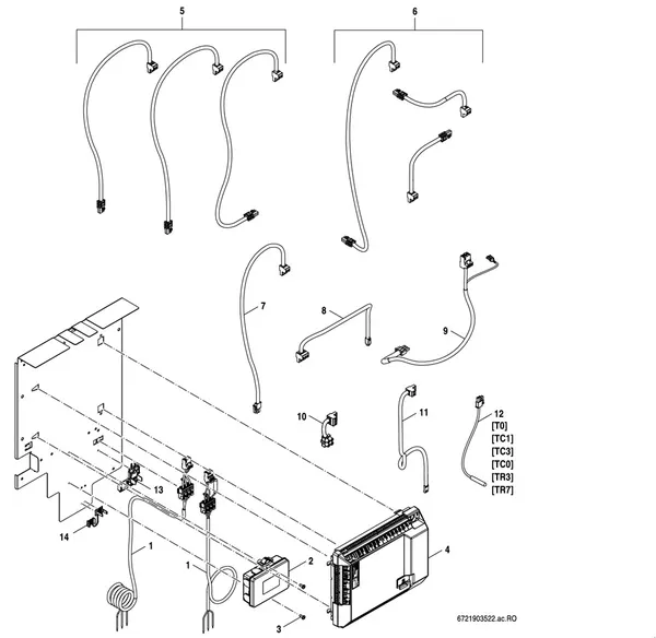 Exploded view Bosch Compress Hybrid 3000i AWS (HC3000iAW 6 I): Control unit mono split
