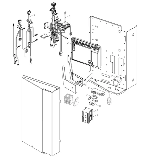 Exploded view Bosch Compress 3800i EW (CS3800IEW 9): Regeling