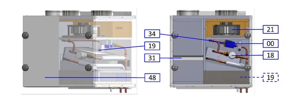 Exploded view Inventum Modul-AIR Module Climate Control: Totaaloverzicht