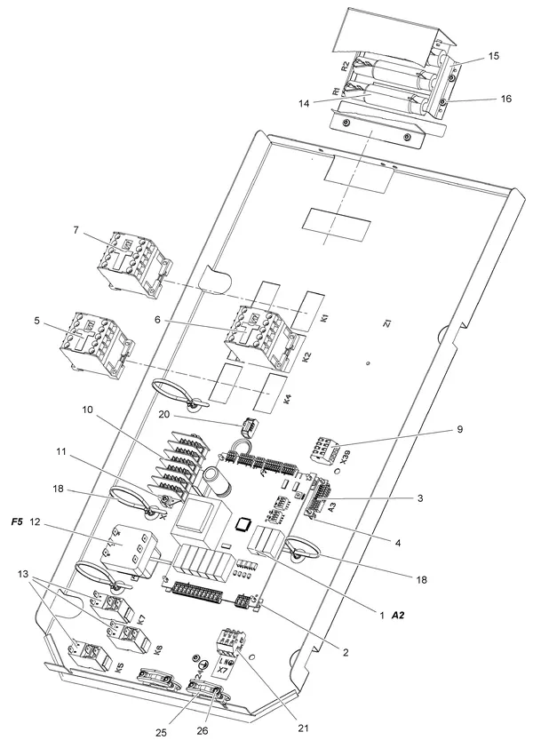 Exploded view Stiebel Eltron WPL 10 AC MIT R407C (07/2011): Elektra