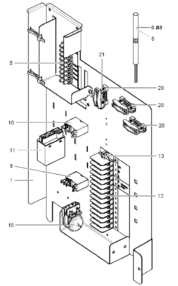 Exploded view Stiebel Eltron LWA 252 SOL (07/2003-02/2011): Paneel