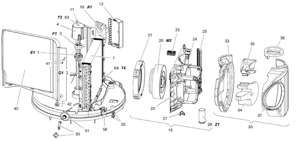 Exploded view Stiebel Eltron WWK 221, 301 ELECTRONIC FR (06/2014): Elektra