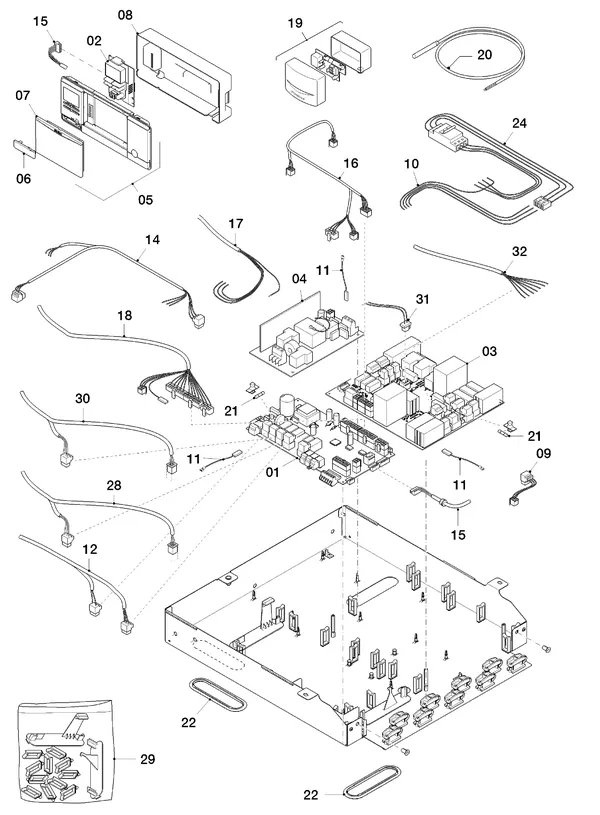 Exploded view Vaillant flexoTHERM VWF 87/4: Schakelkast