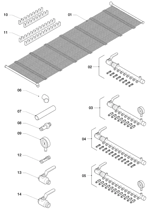 Exploded view Vaillant flexoTHERM VWF 88/4: Aardcollector