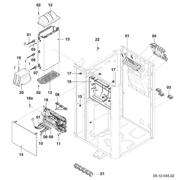Exploded view Vaillant aroTHERM VWL 125/6 A 400V: Schakelkast