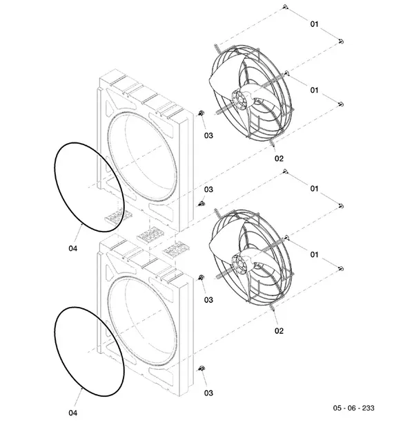 Exploded view Vaillant aroTHERM VWL 125/6 A 400V: Ventilator