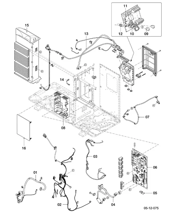 Exploded view Vaillant aroTHERM Pro VWL 75/7.1 A 230V: Schakelkast