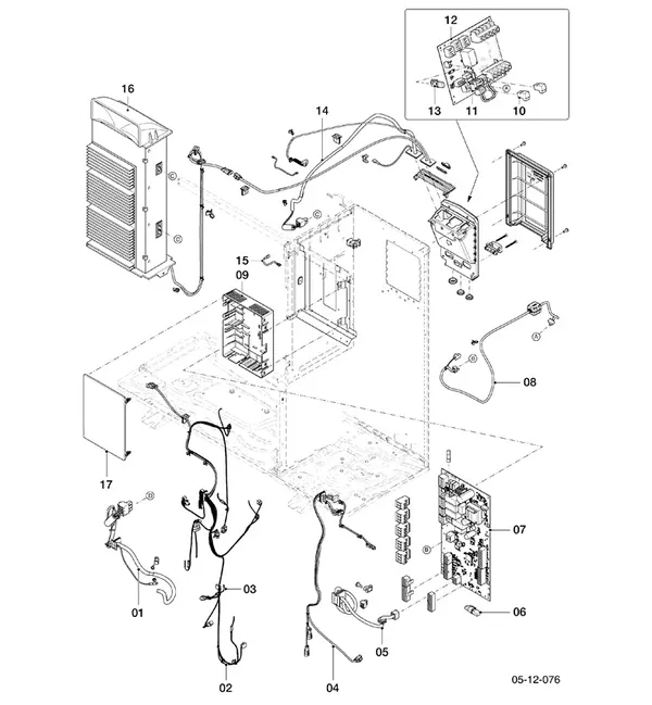 Exploded view Vaillant aroTHERM Pro VWL 115/7.1 A 400V: Schakelkast