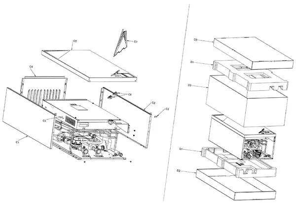 Exploded view Daikin EHBH11CB3V | wandmodel 11kW: Mantel