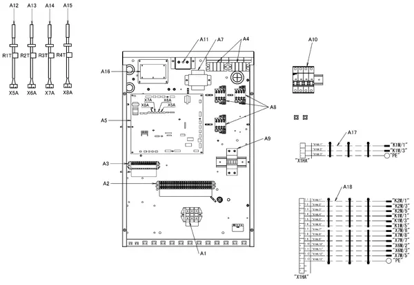 Exploded view Daikin EHVH04S18CB3V | LT binnendeel 4kW 230V: Elektra