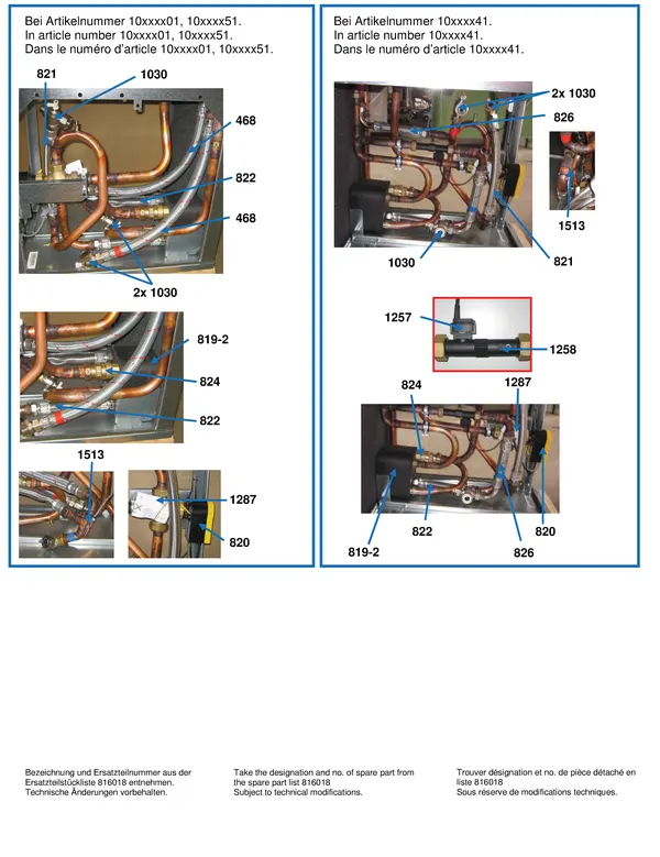Exploded view Alpha Innotec WZS 41H-KS: Aansluitdelen