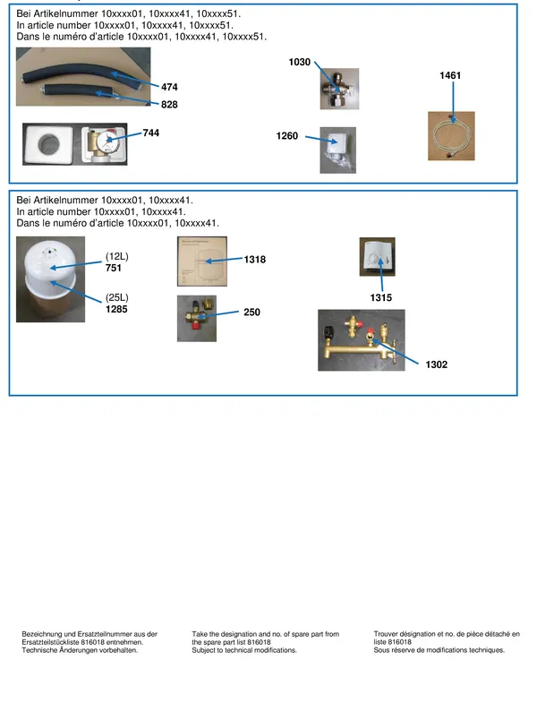 Exploded view Alpha Innotec WZS 41H-KS: Accessoires