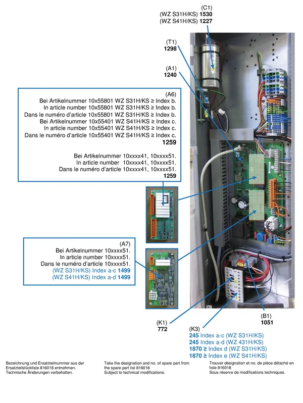 Exploded view Alpha Innotec WZS 41H-KS: Elektra