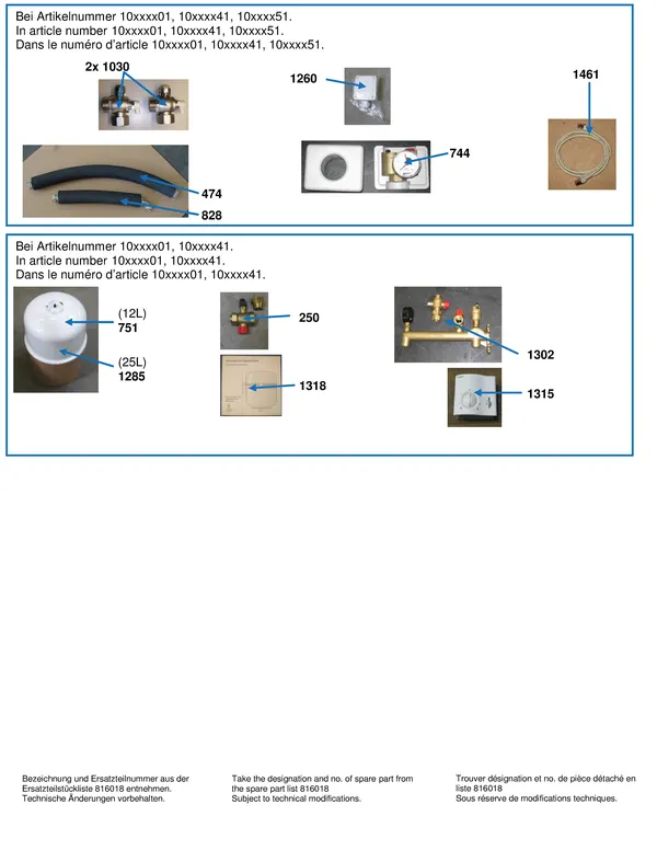 Exploded view Alpha Innotec WZS 61HK-101HK: Accessoires