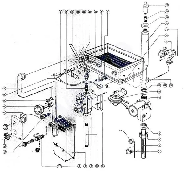 Exploded view Atag Blauwe Engel CZA 352: Wisselaar