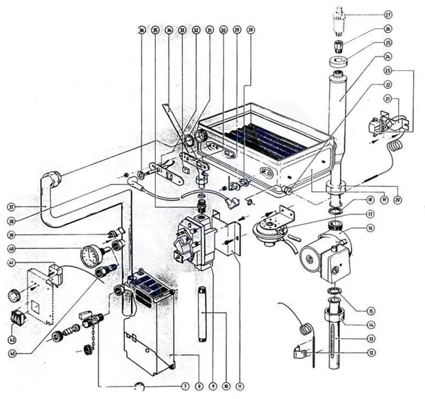 Exploded view Atag Blauwe Engel CZA 652: Wisselaar