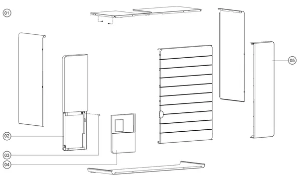 Exploded view Atag Blauwe Engel SHR 35: Mantel