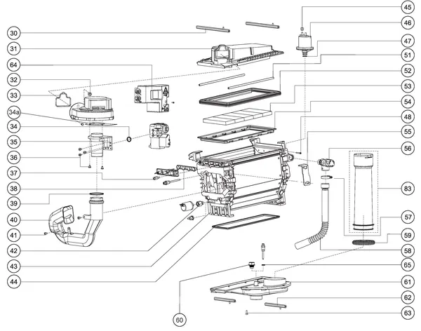 Exploded view Atag Blauwe Engel SHR 35 T: Wisselaar