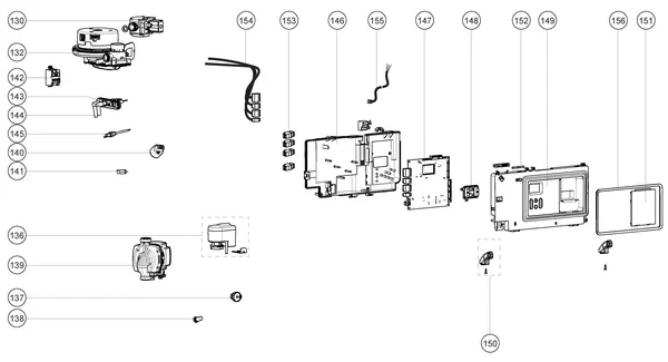 Exploded view Atag i32S iCon2: Elektra