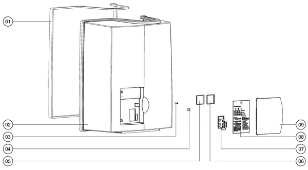 Exploded view Atag Perfect PF-SHR 35: Mantel