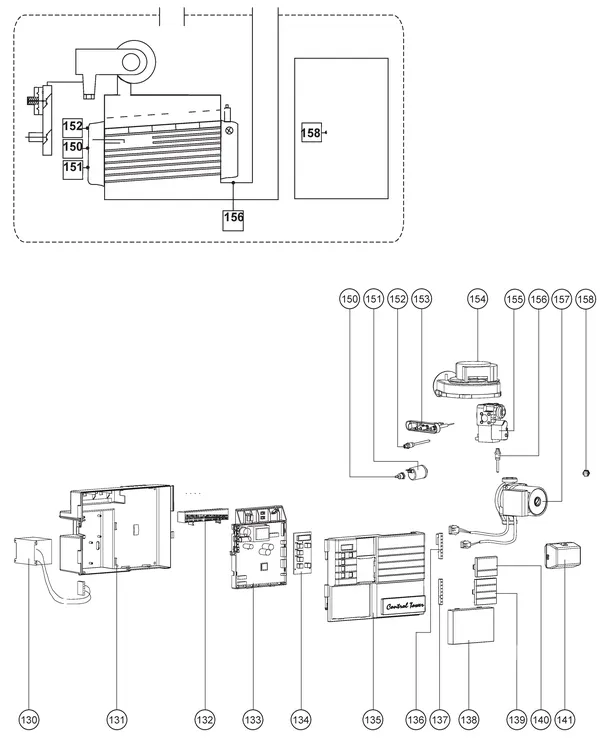 Exploded view Atag Q25C | vanaf 2005 OSS2: Elektra