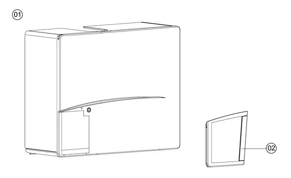 Exploded view Atag Q42C | vanaf 4-2009 OSS3: Mantel