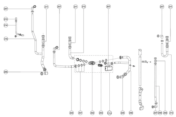 Exploded view Atag Q25SC 380N OSS1: Elektra