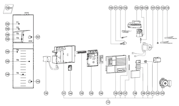 Exploded view Atag Q38SC 200N OSS1: Elektra