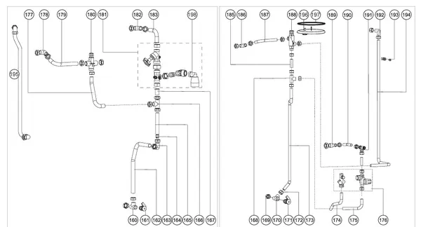 Exploded view Atag Q38SC 200N OSS1: Waterzijdig