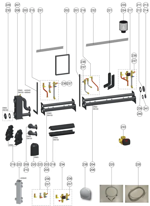 Exploded view Atag XL70 | vanaf 2012 OSS4: Cascadeopstelling