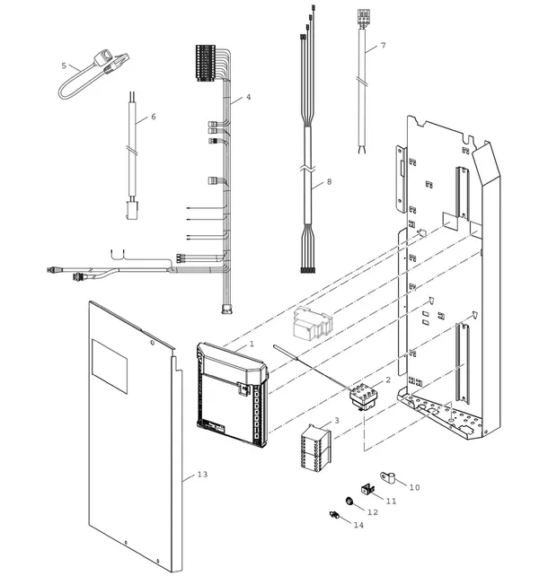 Exploded view Bosch Compress 7001i LWMF 8: Regelkast