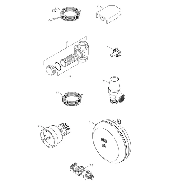 Exploded view Bosch Compress 7001i LWMF 16: Accessoire