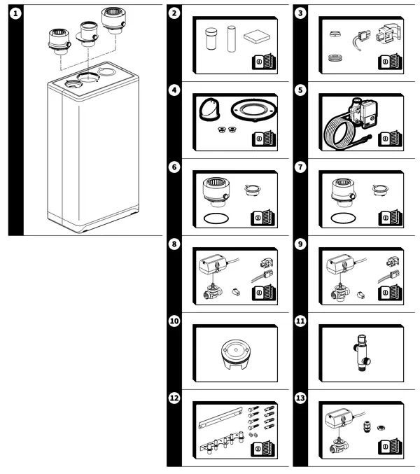 Exploded view Intergas Xtreme 36: Accessoires