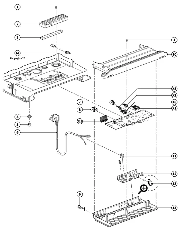 Exploded view Intergas Xtreme 36: Branderautomaat