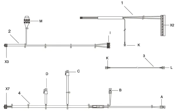 Exploded view Intergas Kombi Kompakt HR 28: Bedradingen vanaf januari 2006