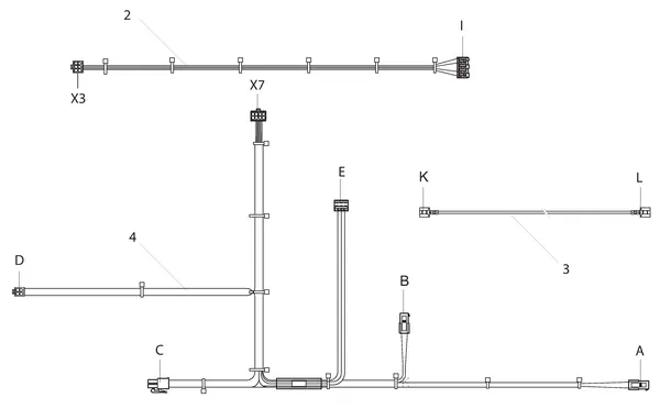Exploded view Intergas Kombi Kompakt HReco 36 HR: Bedradingen
