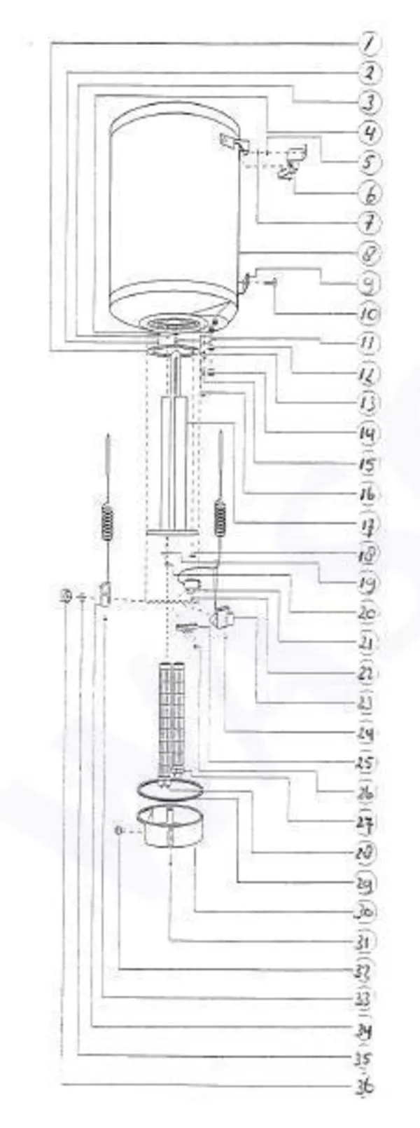 Exploded view Inventum EDR 153 Comfort: Totaaloverzicht