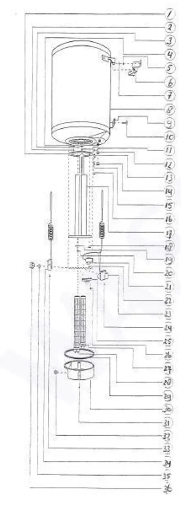 Exploded view Inventum EDR 53 Comfort: Totaaloverzicht