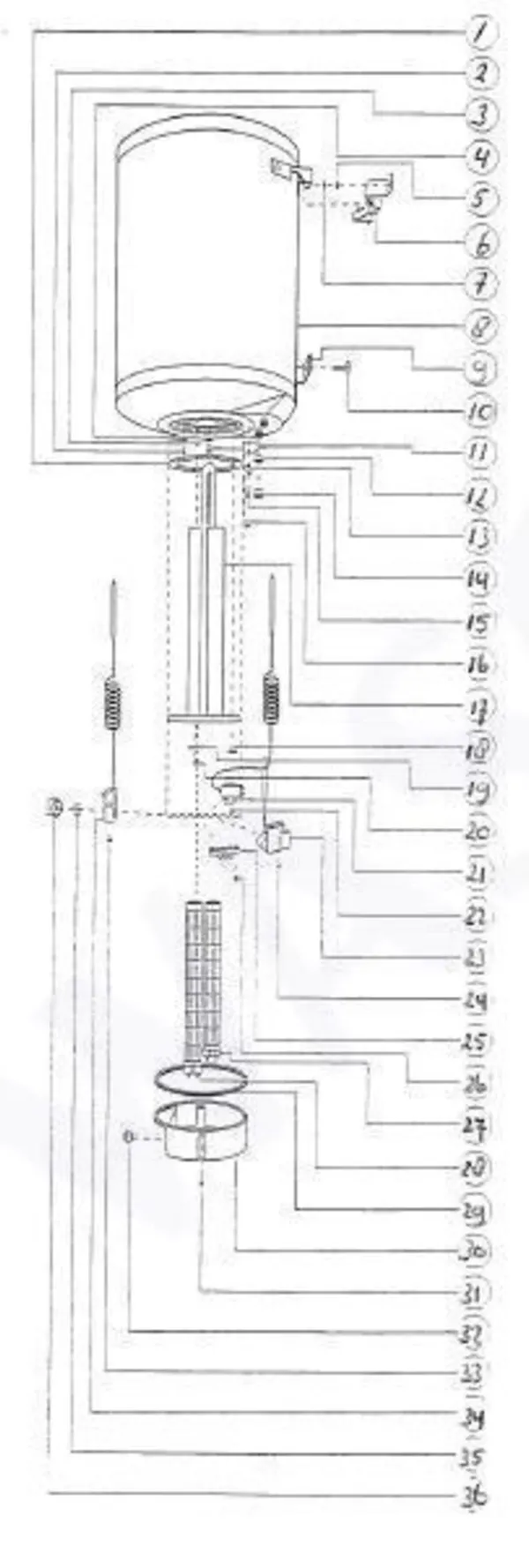 Exploded view Inventum EDR 53 Hoogvermogen: Totaaloverzicht