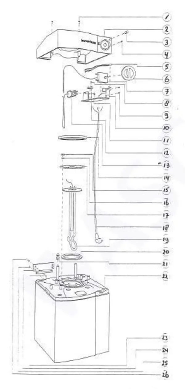 Exploded view Inventum RPV 10: Totaaloverzicht