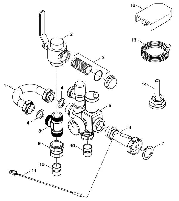 Exploded view Nefit (Bosch) IDU Split 2-6 TS: Accessoire