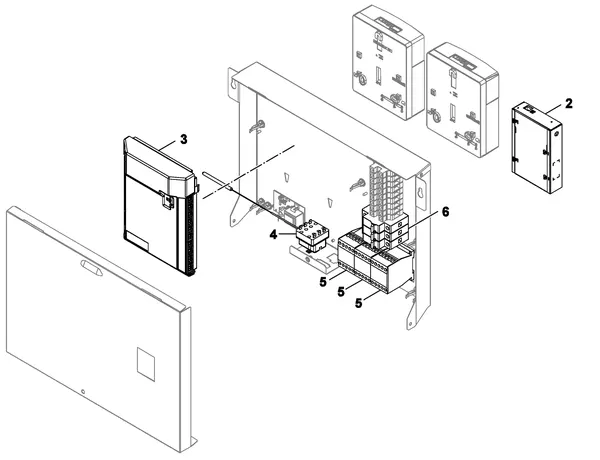 Exploded view Nefit (Bosch) IDU Split 2-6 TS: Sturing